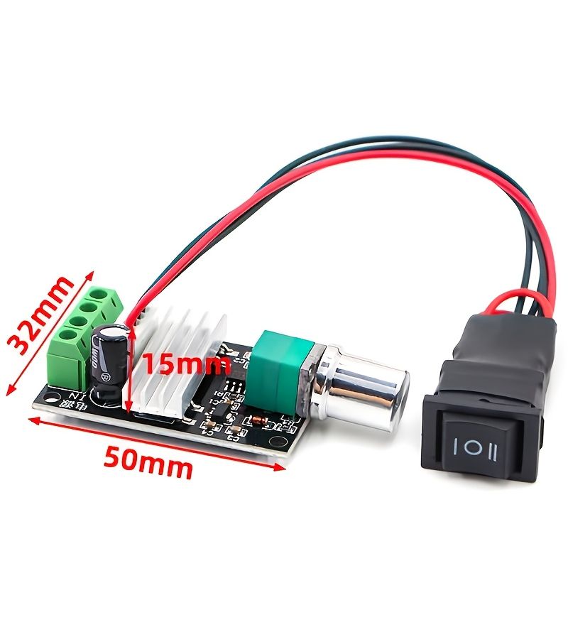 12V 6RPM DC Reduction Motor With Bracket And Speed Controller - Image 3