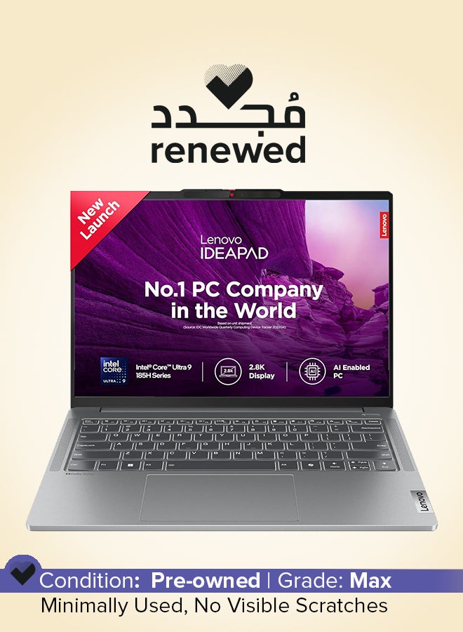 DELL Renewed – Lenovo Pro 14 Plus Laptop With 14-Inch Display, Intel Core Ultra 5/32GB RAM/512GB SSD/Windows 11 English grey - Image 1