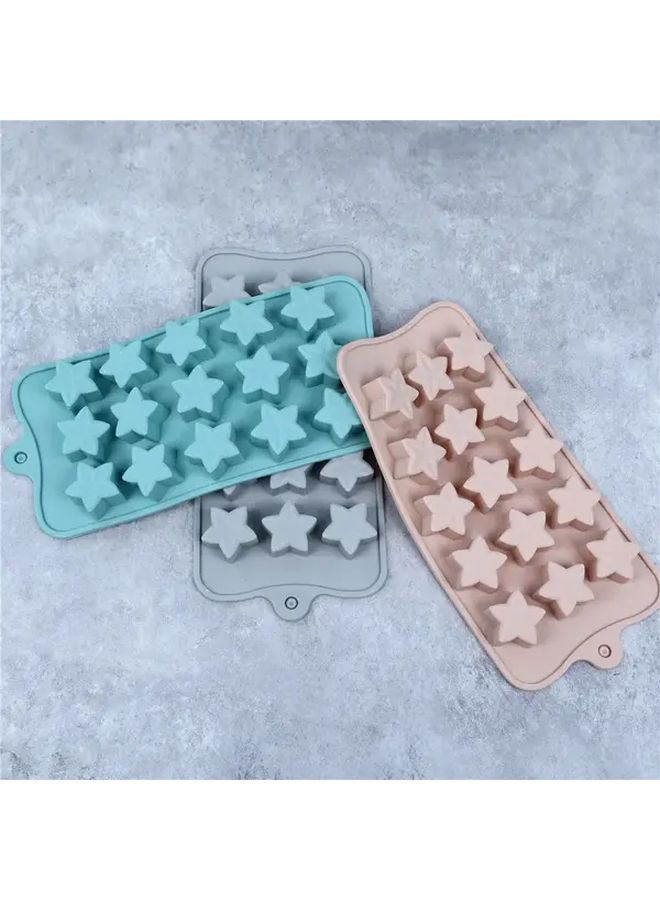 Pentagram Silicone Molds Blue Set High Temperature Resistant Non Stick Reusable Multifunctional Baking Molds For Jelly Pudding Chocolate Candy Creative Baking Essential For Home Baking Enthusiasts - Image 1