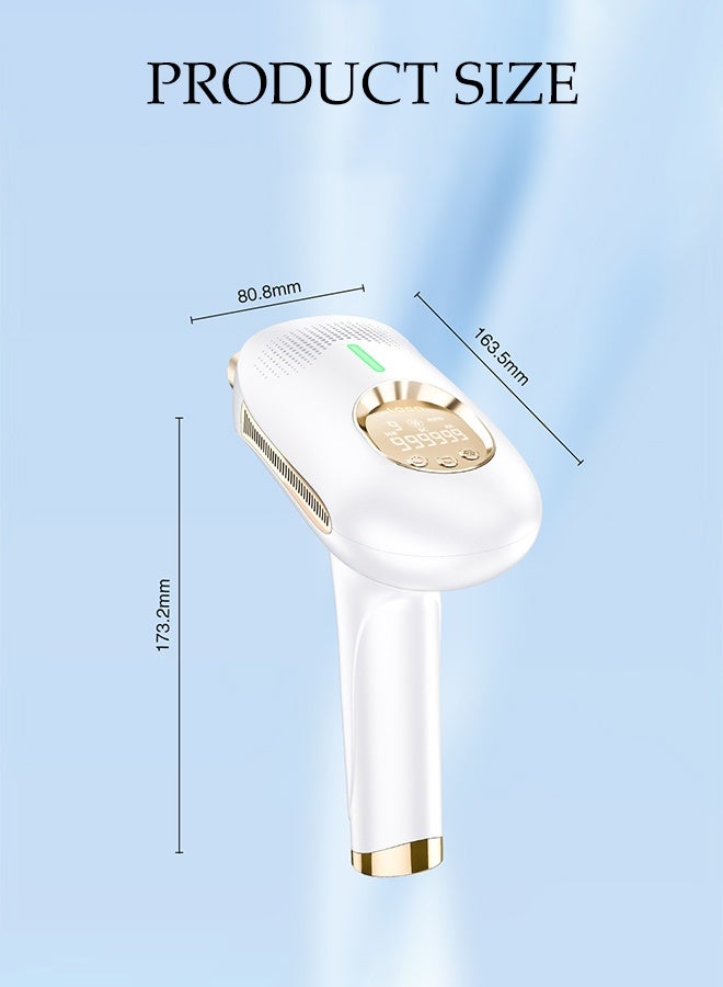 DUNISO 3 In 1 Home Laser Hair Removal Ice Cooling Painless Hair Remover at Home with Sapphire Ice-Cooling Multifunctional 9 Levels IPL Laser Hair Removal Device Auto Flashing for Fast Full Body Hair Removal from Home - Image 4