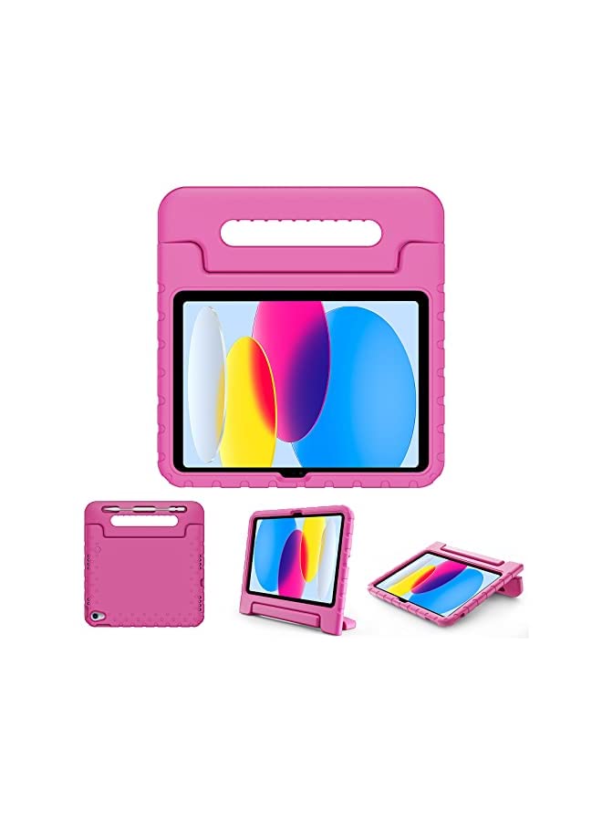 Procases ProCase Kids Case for iPad 10th Generation 10.9 Inch 2022, Shockproof Stand Cover with Convertible Handle Light Weight Kids Friendly Case for Boys Girls Toddlers –Pink - Image 2