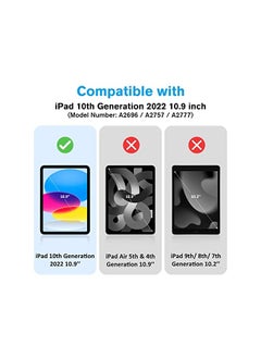 Procases ProCase Kids Case for iPad 10th Generation 10.9 Inch 2022, Shockproof Stand Cover with Convertible Handle Light Weight Kids Friendly Case for Boys Girls Toddlers –Pink  - Image 3