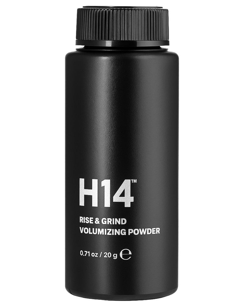 H14 Rise & Grind Hair Powder for Men â€“ Volumizing Matte Finish Styling Dust with Extra Hold â€“ Lightweight Thickening Powder with Pea Extract & Acai Oil â€“ Residue-Free Texture Booster, 0.71 oz - Image 1