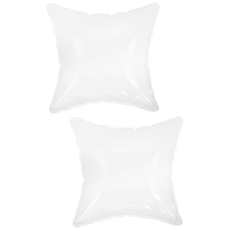2pcs Clear Pillow Insert Inflatable Cushion Inflatable Throw Cushion Inflatable Pillow For Camping - Image 1