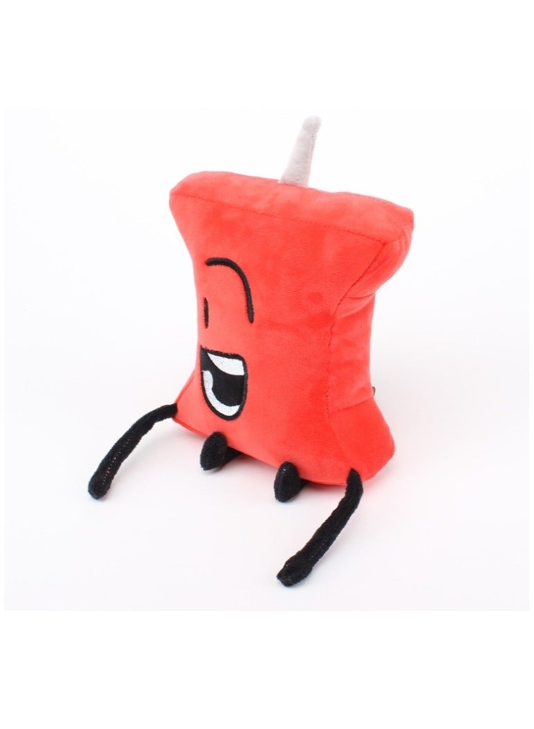 Y&D Battle For Dream Island Stuffed Plush Toys Dolls Kids, Cute Soft Leafy Teardrop Firey Bubble Stuffed Plush Pillow For Child Fan Gifts 20cm - Image 2