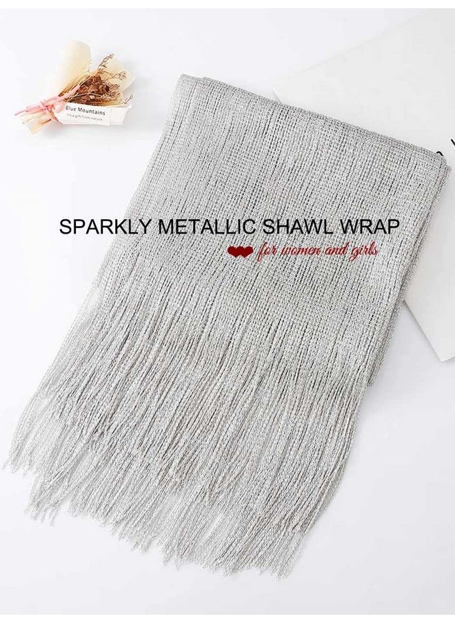 Aukmla - Shawls And Wraps For Evening Dresses With Crystal Buckle Weddings Accessories For Bride And Bridesmaids (A-Silver) - Image 1