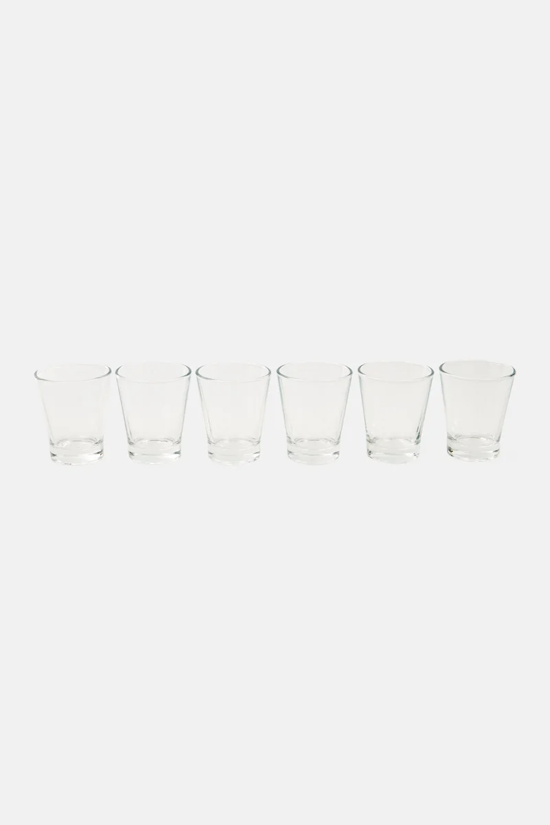 Muy Mucho 6 Piece Of Glasses 90 ml, Transparent