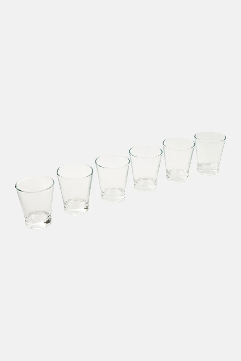 Muy Mucho 6 Piece Of Glasses 90 ml, Transparent