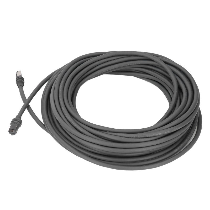 Rectangular Satellite Cable: 24AWG Single Core Copper Cat6 Cable With Gold Plated RJ45 Connector - Waterproof Heavy Duty Long Lasting Cable for Indoor Outdoor Satellite Dish Router Internet Access - Image 3