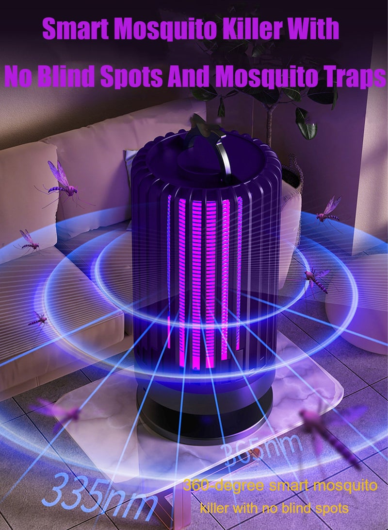 مصباح قاتل البعوض الكهربائي مع شحن USB وضوء LED مصيدة ذباب كهربائية داخلية وخارجية قاتل البعوض الإلكتروني طارد البعوض - Image 3