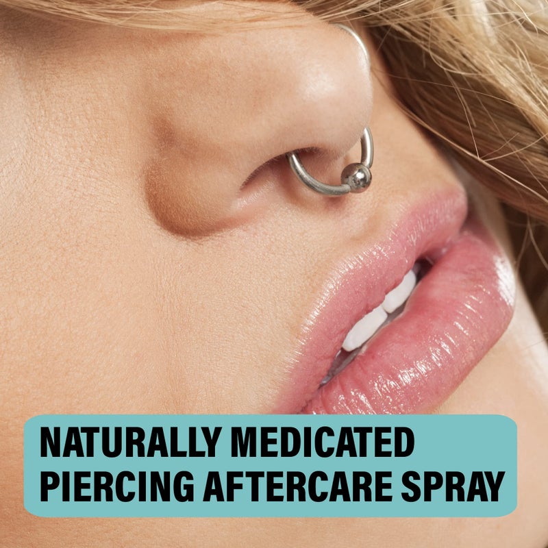 BASE LABORATORIES Piercing Aftercare Spray 4oz | Saline Spray for Piercings | Ear Piercing Cleaner Spray | Saline Solution for Piercings | Piercing & Keloid Bump Removal for Ears, Belly Nose Piercings - Image 3