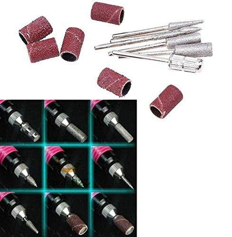 Diy Crafts 12034 6453 Ongle Perce Nail Art Drill Pedicure Manicure Style 6 Bit Acrylics Multicolor - Image 3