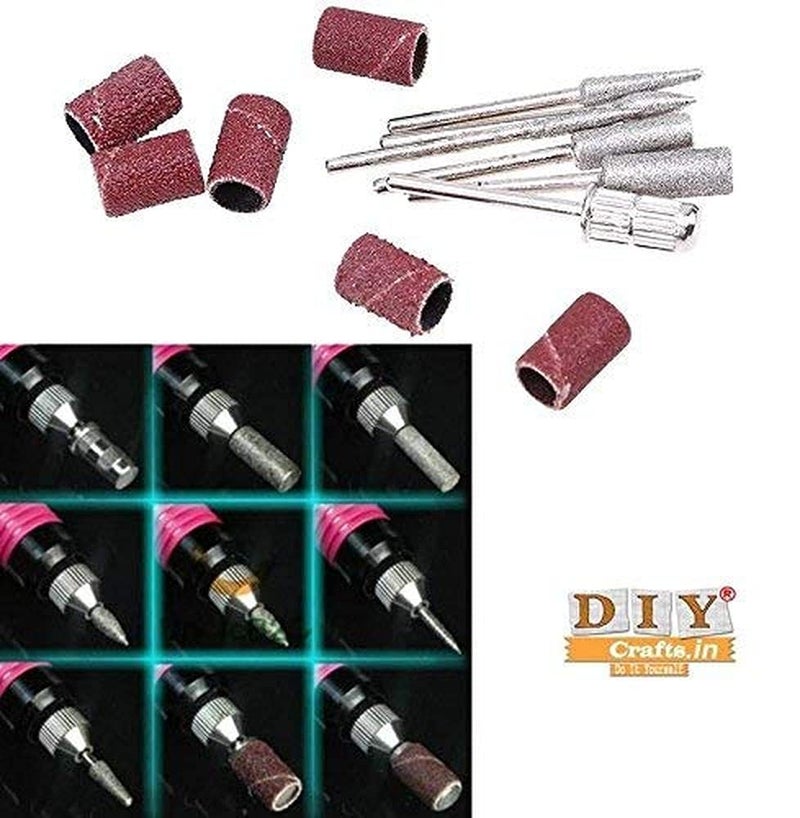 Diy Crafts 12034 6453 Ongle Perce Nail Art Drill Pedicure Manicure Style 6 Bit Acrylics Multicolor - Image 2