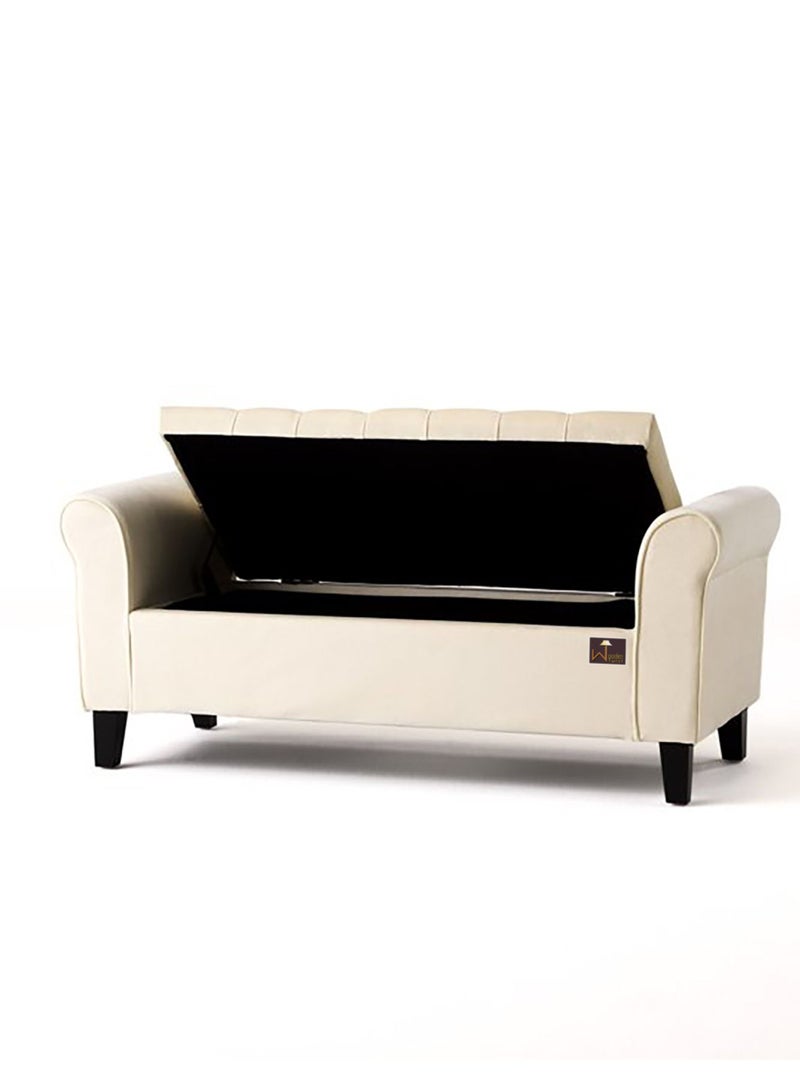 Wooden Twist Wooden Twist Zamansız Premium Wood Upholstered Flip top Storage Bench - Image 5