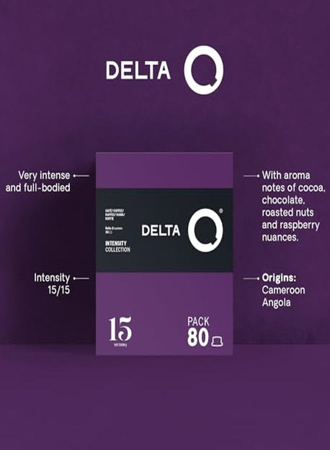 Delta Q MythiQ Espresso Pods for Delta Q machines, Intensity 15, Notes of Cocoa, Chocolate, and Toasted Nuts, XXL Pack - 80 Capsules - Image 3