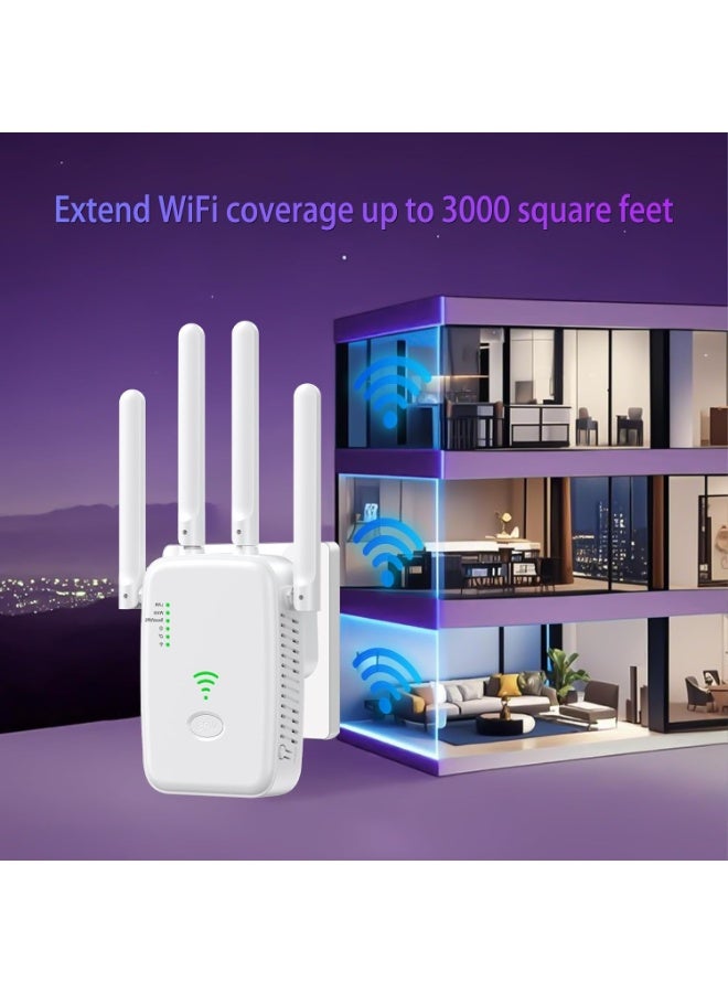 واي فاي تمديد, واي فاي إشارة مكرر, 1200Mbps, 5G / 2.4G مزدوج النطاق واي فاي تمديد, النطاق العريض / واي فاي تمديد, إعداد لمسة واحدة, التوصيل واللعب - Image 5