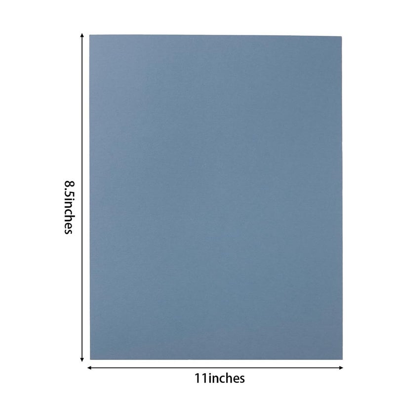 Topeen 24 Sheets 8 1/2 x 11 Thick Paper Cardstock Blank Cards 250GSM Colorful for DIY Crafts Cards Making, Invitations, Scrapbook Supplies (Dusty-Blue) - Image 2