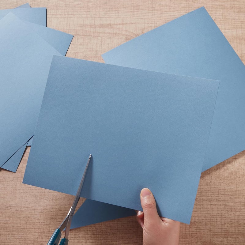 Topeen 24 Sheets 8 1/2 x 11 Thick Paper Cardstock Blank Cards 250GSM Colorful for DIY Crafts Cards Making, Invitations, Scrapbook Supplies (Dusty-Blue) - Image 4