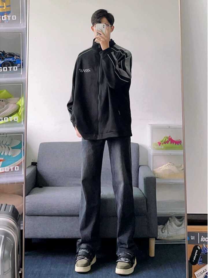 Unisex Classic Denim Jeans Loose Fit Daily Outdoor Wear - Image 3
