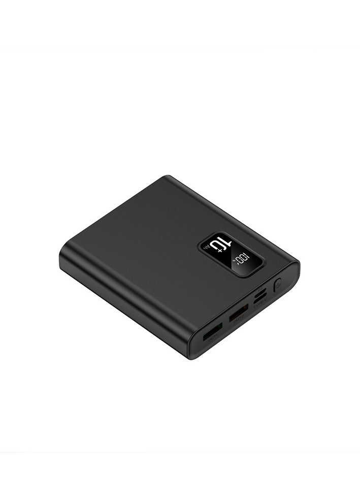 20000 mAh Digital Display Compact Power Bank Portable Mini Fast Charge Large Capacity Mobile Power Bank (Black)  - Image 1
