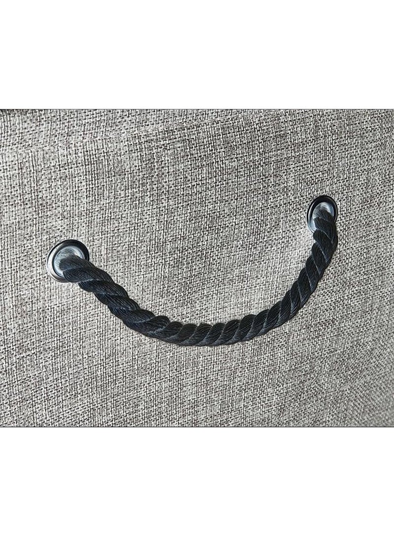 general Basics Fabric Storage Basket Containers with Handles and Drawstring, Pack of 2, Large - Image 2