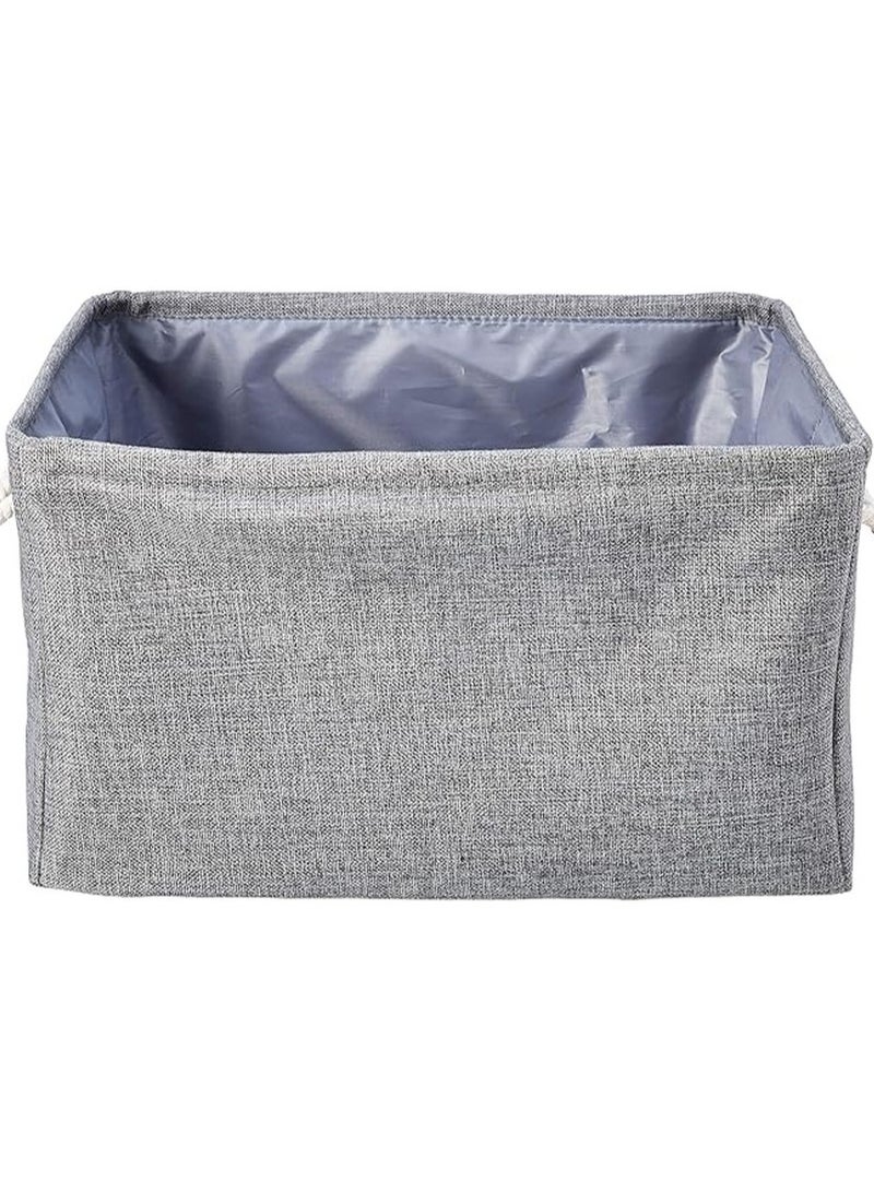 general Basics Fabric Storage Basket Containers with Handles and Drawstring, Pack of 2, Large - Image 3