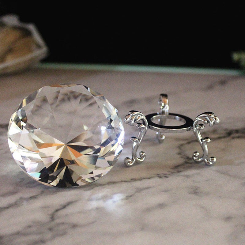 1Set Crystal Paperweight with Stand Crystal Decor Wedding Table Decor - Image 2