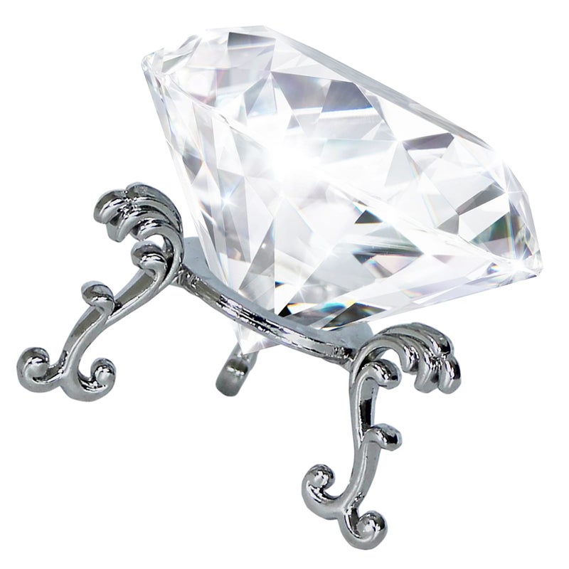 1Set Crystal Paperweight with Stand Crystal Decor Wedding Table Decor - Image 1