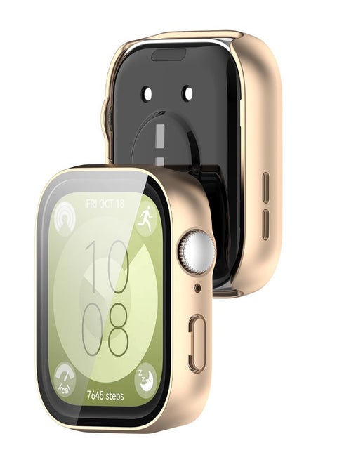 Case Compatible with HUAWEI Watch Fit 3 Watch Glass Protective Film Hard Plastic Frame HUAWEI Watch Fit 3 Watch Case