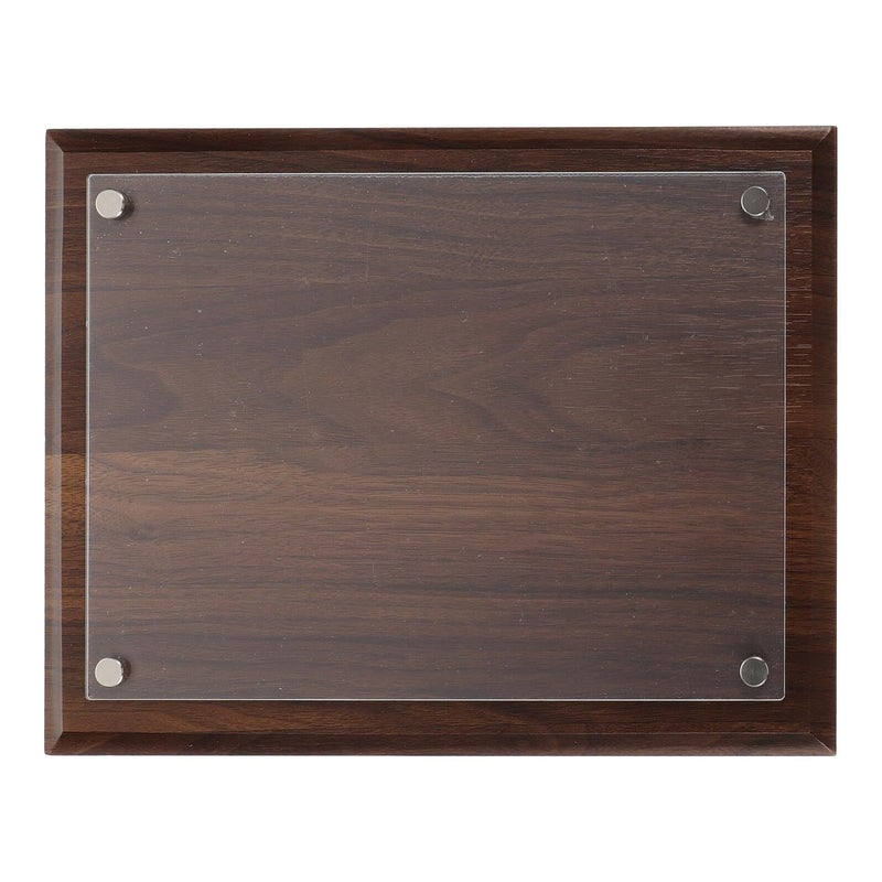Walnut Wood Photo Frame A4 Diploma Holder Dual Orientation Acrylic Display - Image 2