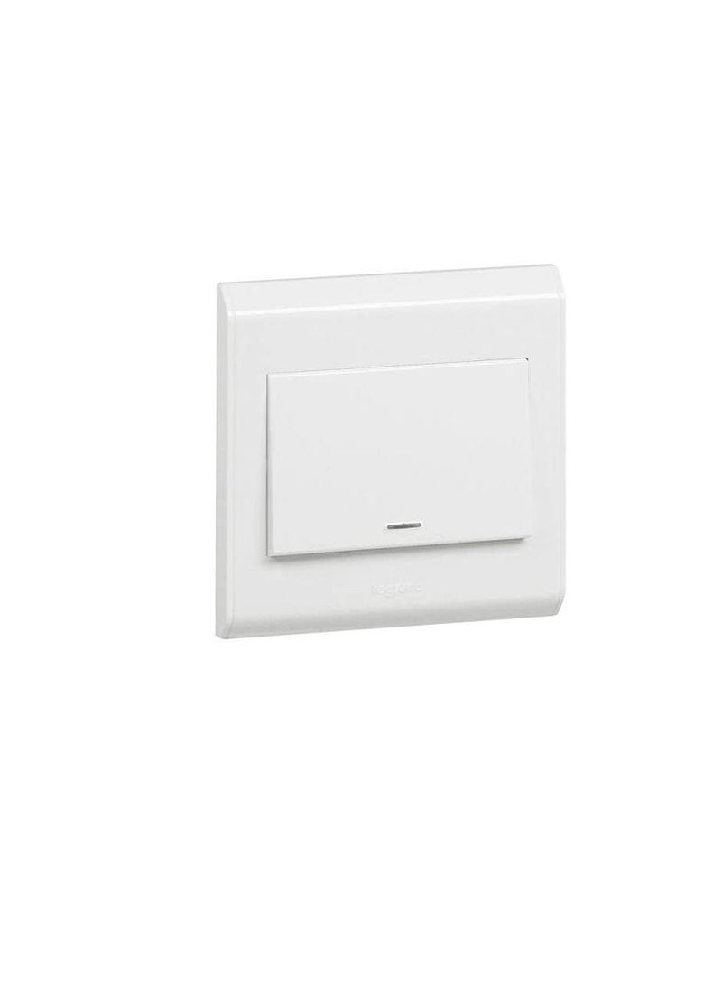 ليجراند مفتاح Synergy White مزدوج القطب 1 Gang 1 way مع مؤشر الطاقة ووصلة الأرض - Image 2