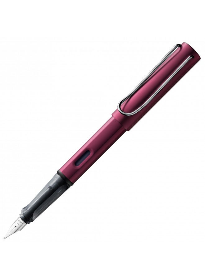LAMY AL-star black purple - Fountain Pen with ergonomic grip & polished steel nib in size F - lightweight aluminum body - including LAMY T 10 blue cartridge - Right-Handed - Image 1