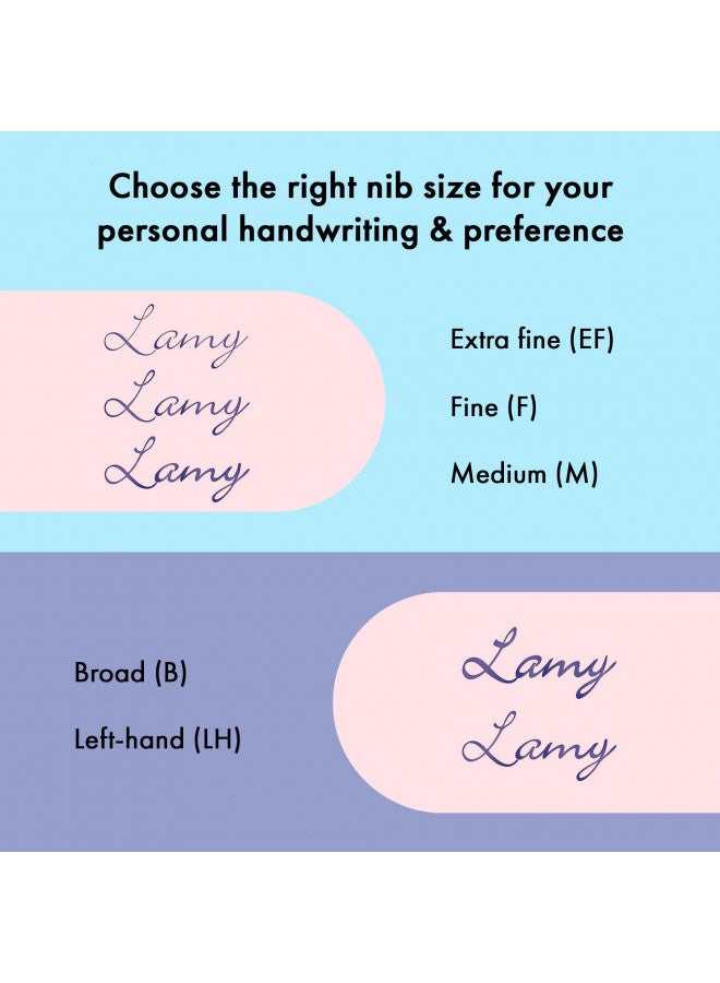 LAMY AL-star black purple - Fountain Pen with ergonomic grip & polished steel nib in size F - lightweight aluminum body - including LAMY T 10 blue cartridge - Right-Handed - Image 2