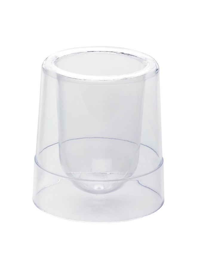 Restaurantware 5 Ounce Disposable Dessert Cups, 100 Plastic Cocktail Shooters- Sturdy, Double-Walled, Clear Plastic Appetizer Glasses, For Cocktails, Appetizers, or Desserts - Image 1