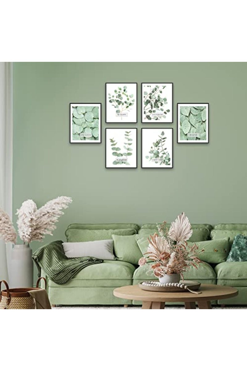 HoozGee Botanical Boho Bathroom Decor Wall Art Prints Inspirational Tropical Leaves Wall Decor Sage Green Leaf Wall Art Pictures Motivational Posters Room Decor (11"x14" UNFRAMED) - Image 5