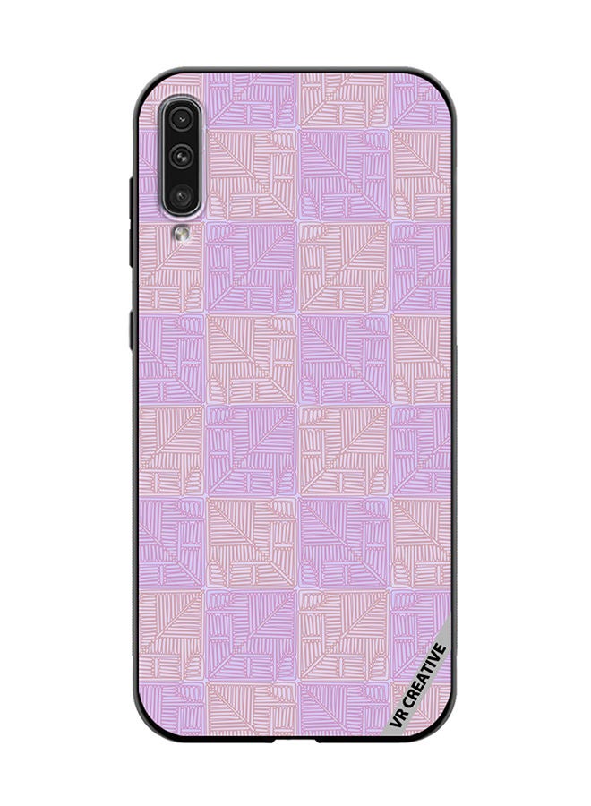 VR CREATIVE Protective Case Cover For Samsung Galaxy A70/A70s Beige And Purple Shades Design Multicolour - Image 1