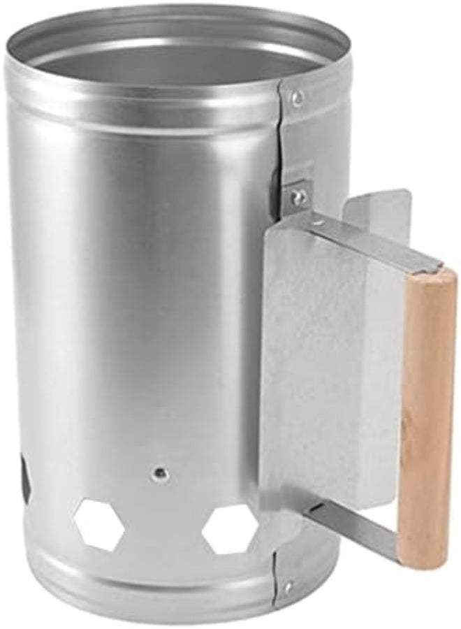 AKDC Chimney Starter, 11In Heat Resistant Charcoal Chimney Starter, Charcoal Starter With With Quick Release Trigger, Portable Bbq Fan Air Blower Outdoor Cooking Charcoal Barbecue Holder Accessories - Image 2