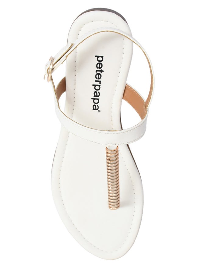 Peterpapa Embellished Strap Sandals with Buckle - Image 4