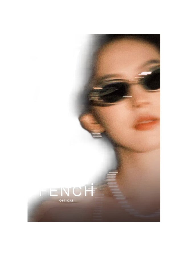 FENCHI (Fenchi) Rococo Zhang Ruonan Same Style Sunglasses For Women Gm High-End Retro Cat Eye Sunglasses Uv Protection Sunscreen - Image 3