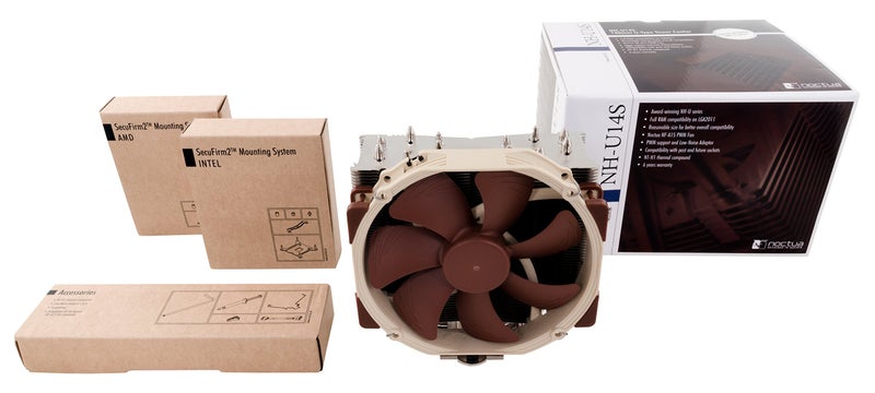Noctua NH-U14S for Intel LGA 2011 1156 1155 1150 and AMD AM2/AM2+/AM3/3+ FM1/2 Sockets U Type 6 Heatpipe 140mm CPU Cooler Cooling - Image 4