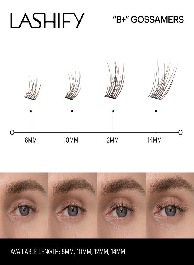 Lashify Bold Plus+ 8mm Gossamer Eyelash Extensions Refill in Minx Color, Easy DIY False Lashes for the Most Delicate, Natural and Long Lasting Look - Image 4