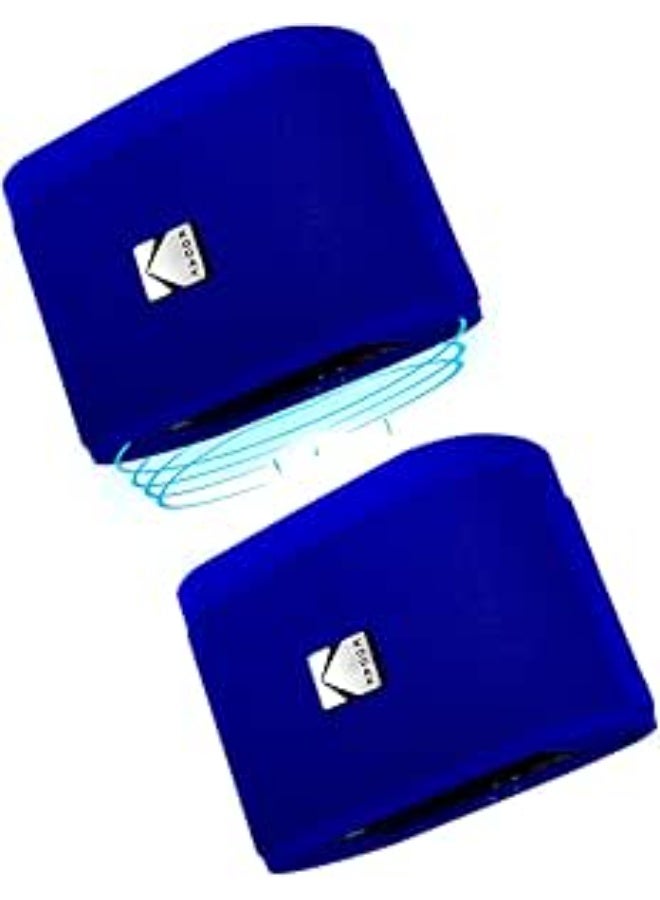 SOUNDBRIX Magnetic Splittable Bluetooth Speaker IPX4 Water Resistant Ultra Portable Speaker Wireless 5H Playtime Electronics for Outdoors Home Travel Gifting Stackable Design blue