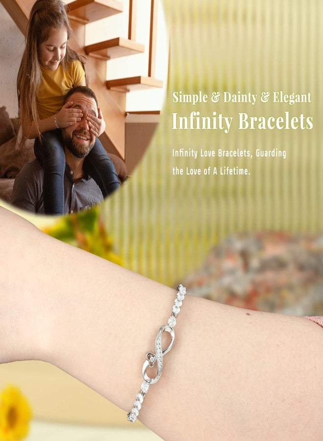 Btysun Valentines Day Gifts for Daughter, Daughter Gifts Infinity Bracelets for Women Adjustable Daughters Bracelets from Mom Thanksgiving Valentines Day Gift for Her Birthday Christmas Jewelry - Image 2
