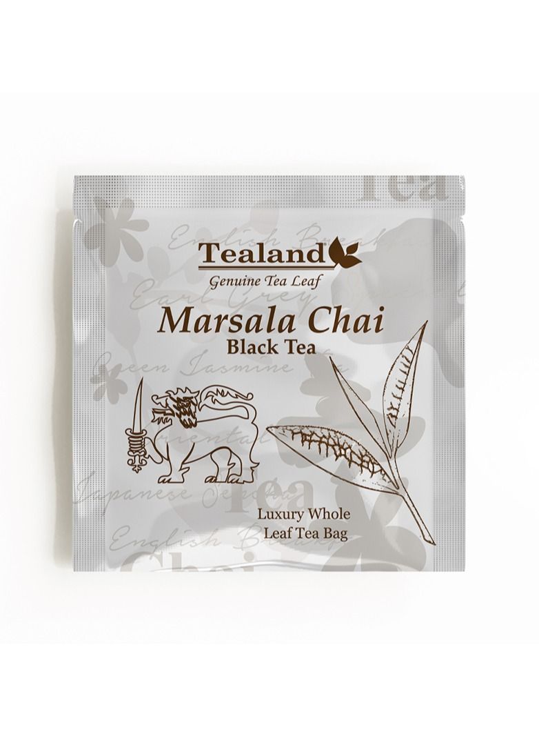 Tealand 15 Sachet Box Marsala Chai Rich 100% Natural Ingredients Antioxidants Rich Helps Destress - Soothing & Calming Tisane  - Image 2