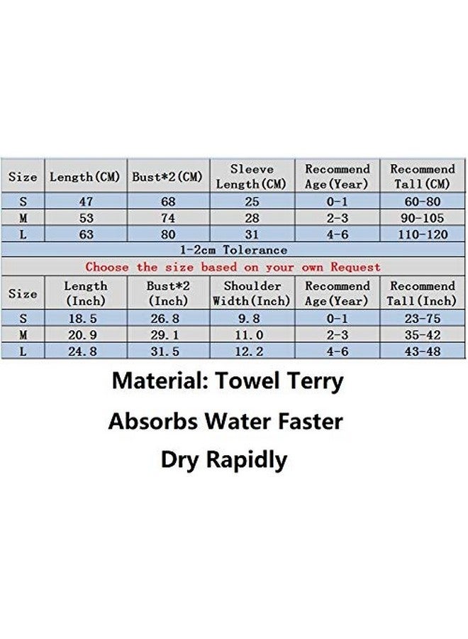 SZCQ Baby Girl Bathrobe Wash Waddle Pink Dog Hooded Towel Terry Newborn Blankets Bath Robes 0 12 18 Month Ultra Absorbent (Pink, S) - Image 2