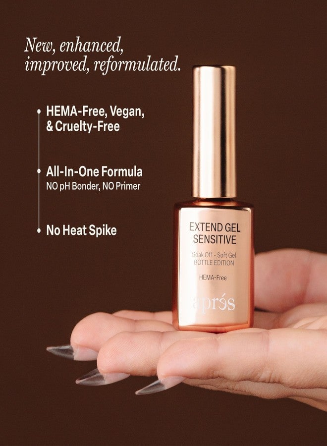 Aprés Extend Gel Sensitive - HEMA-Free Soak Off Gel-X Tips Adhesive (15 ml) - Image 3