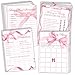 Mecholey Pink Bow Baby Shower Games for Girl 4 Games for 25 Guests Guess Who Mommy or Daddy Word Scramble for Baby Shower Decorations - Image 3
