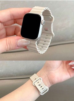 Apple Watch Band Sports Breathable Silicone Band Compatible With Apple Watch 42mm/44mm/45mm/49mmm