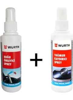 Würth Rain Water Slide Repellent + Anti-Fog Spray Set 150 ml 