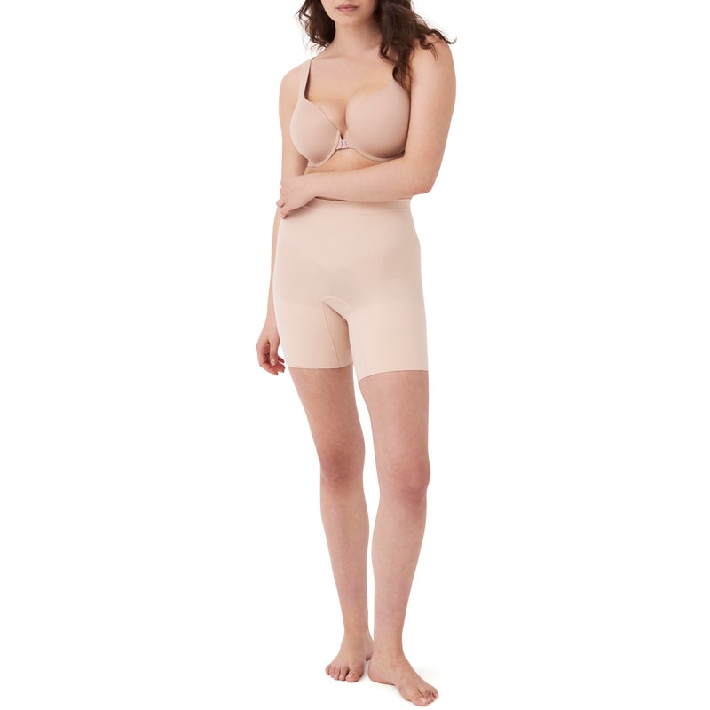 SPANX Seamless Power Short - Core Shapewear - Lightweight, All-Day Shaping - Comfortable Support - No Panty Lines - Body Shaper Shorts - Soft Nude - Medium - Image 1